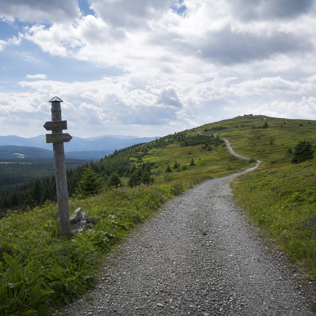 Cesta na Bučinu s výhledem