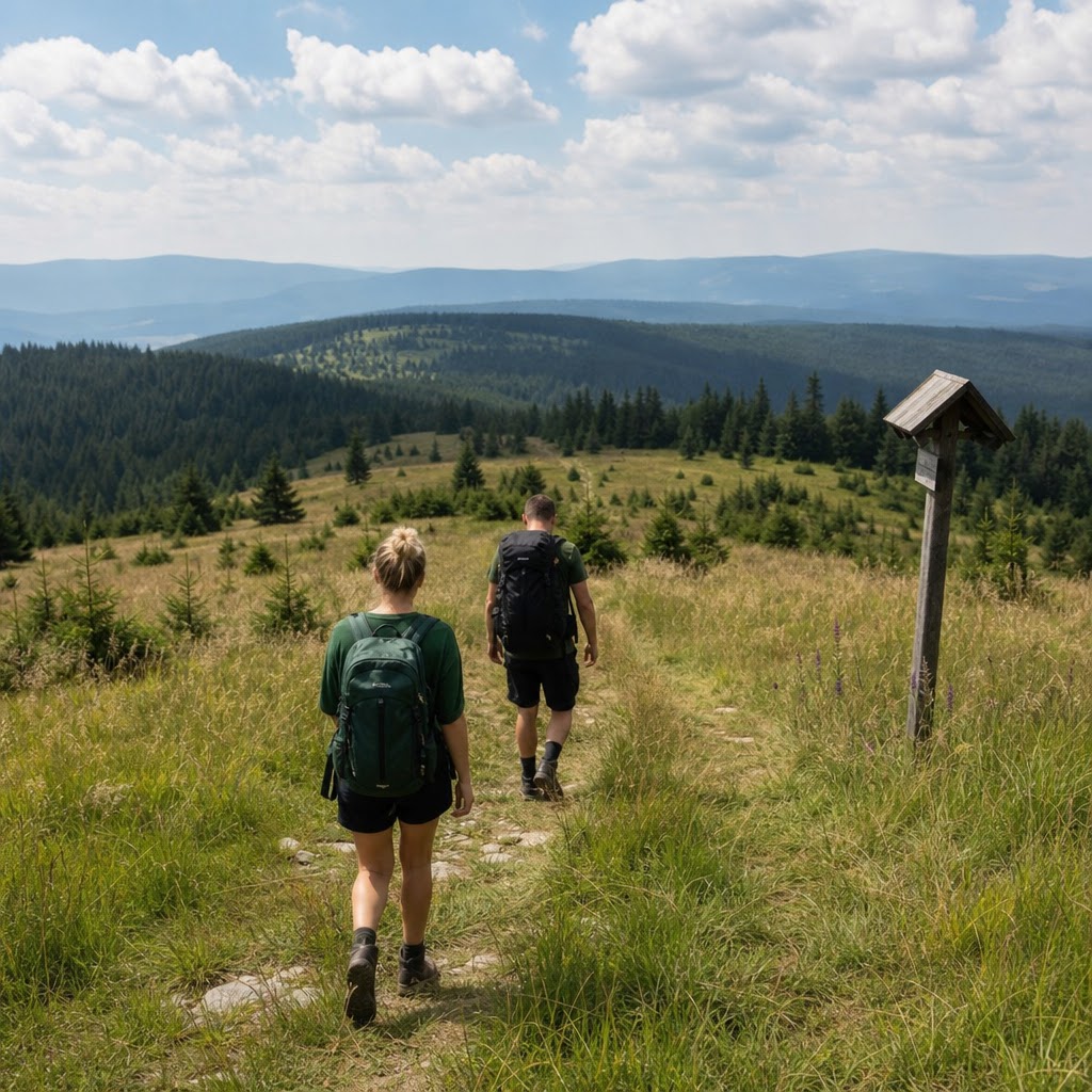 Turisté na výletě z Kvildy